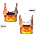 thumbnail image 6 of Goofa Halloween Printed Sports Bras for Women, High Impact Running Bra Workout Crop Tank Tops Longline Sports Bra Push up-Large, 6 of 9