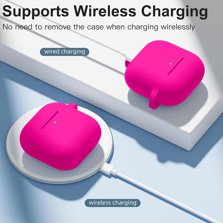 Comvin Rose Pink AirPods 4 & 5 Case with Carabiner photo 4