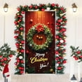 thumbnail image 6 of Kumdkd Festive Christmas Door Curtain - 35.43 x 70.87 inch Santa Pattern Door Cover for Party & Holiday Decor (Multicolor, Polyester), 6 of 6
