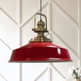 Asletl Vintage Pendant Light Fixtures Metal,15.7", E26 Red Hanging ...