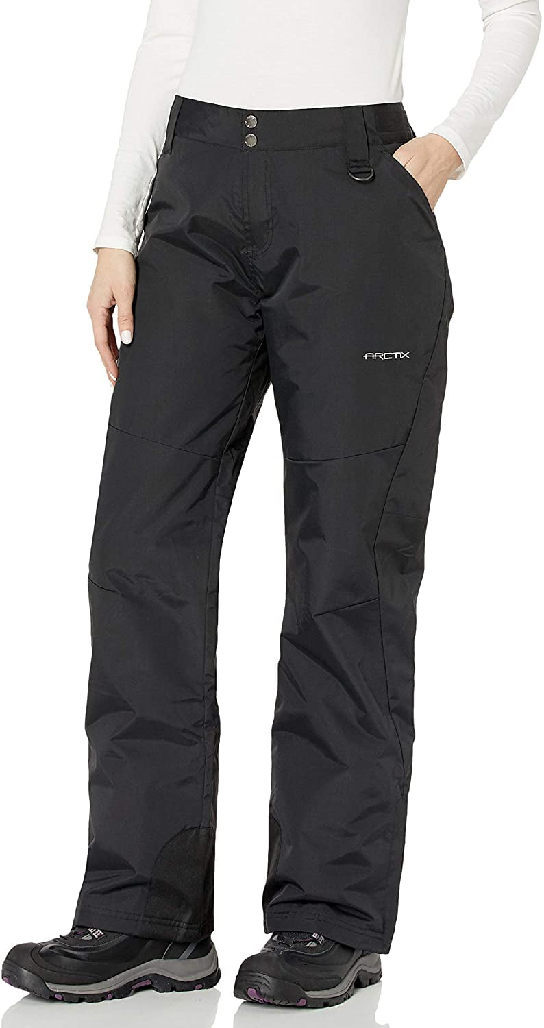Arctix Women's Premium Slim Fit Insulated Snow Pants, Black, X-Small (0 ...
