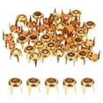 thumbnail image 1 of Uxcell 80Pcs Rhinestone Studs 0.2"x0.24" Cobre para Manualidades Oro Amarillo, 1 of 7
