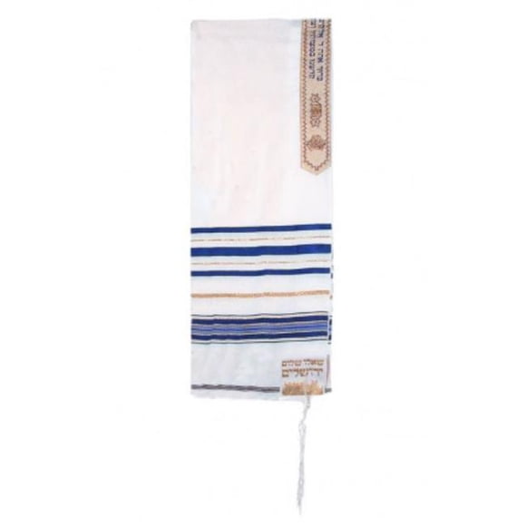 Holy Land Gifts 140683 72 x 50 Po Châle de Prière-12 Tribus Acrylique Yehuda&44; Bleu