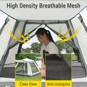 Dcenta 3 - 4 Person Waterproof Camping Tent, Instant Cabin Tent,Easy Setup Pop Tents for Camping