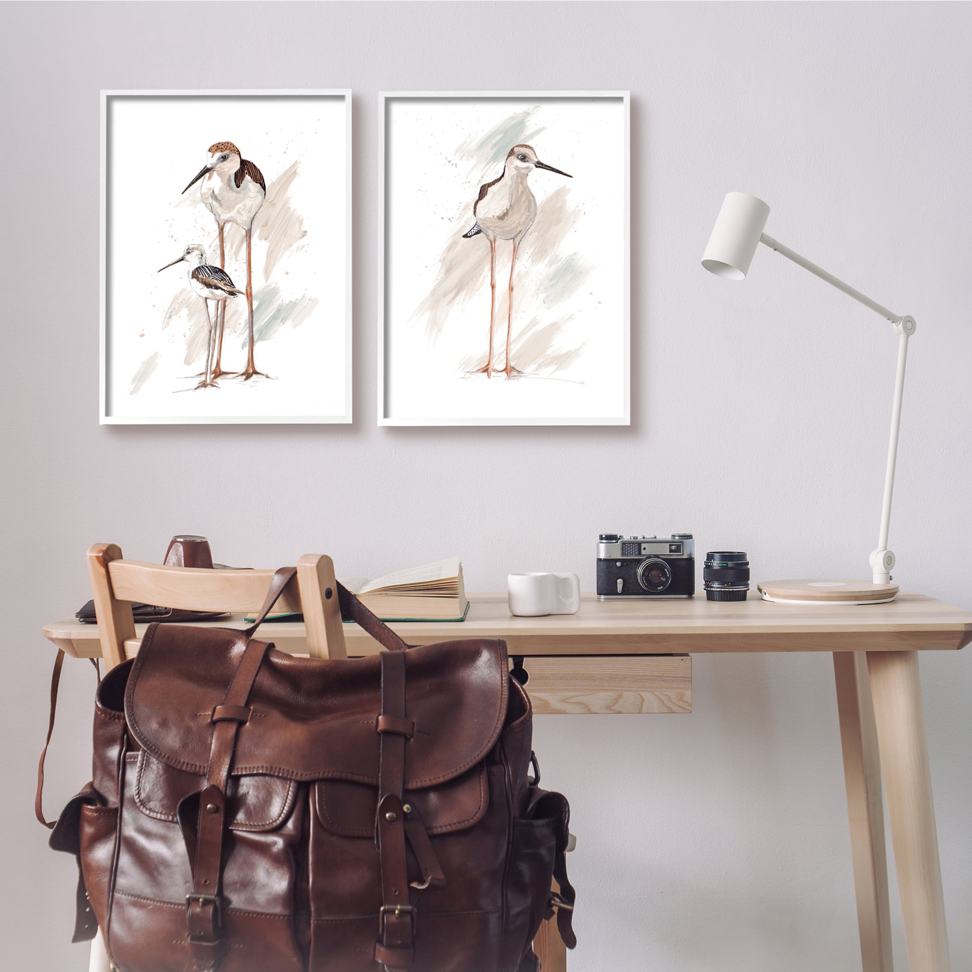 Stupell Industries Sandpiper Bird Family Sunny Beach Coastal Bird ,16 x 20, Design by Patricia Pinto