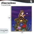 thumbnail image 4 of Stupell Industries Eclectic Nighttime Snack Squirrel Gray Framed Giclee Art, 11 x 14, by Gina Matarazzo, 4 of 8