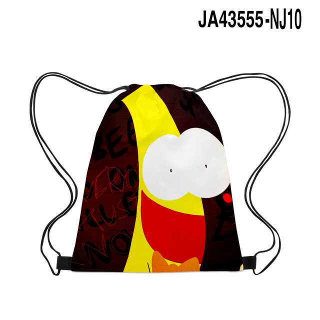 Shovelware Brain Game Roblox mochila escolar con cordón, bolsillo con cordón, mochila de gran capacidad para estudiantes de primaria