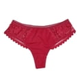 thumbnail image 4 of Zuwimk Womens Panties Seamless,Seamless Thongs for Women No Show Thong Underwear Women Red,L, 4 of 4