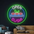thumbnail image 4 of Handmadetneonsign Sushi Open Neon Sign, Japanese Food Wall Decor, Sushi Restaurant Wall Decor, 4 of 5