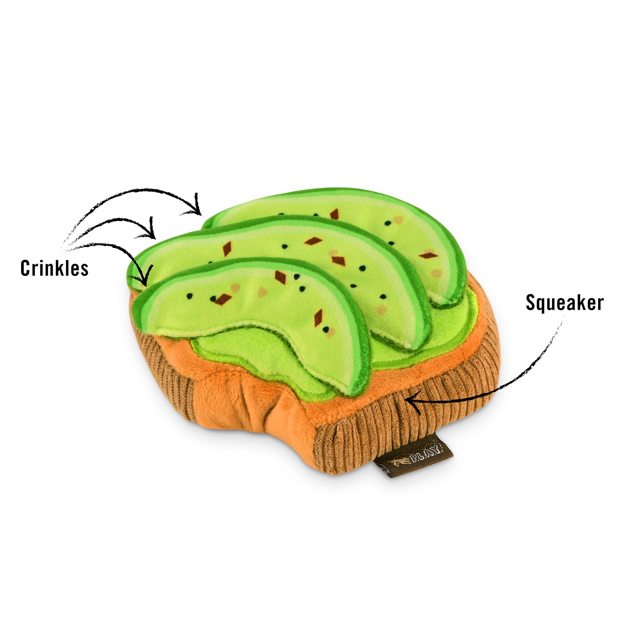 Barking Brunch Collection: Avo-Doggo Toast Pet Chew Toy