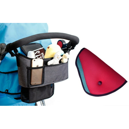 Stroller Organizer - Universal fit with Adjustable Straps with FREE Car