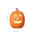 thumbnail image 3 of Vintage Halloween Pumpkin Decor, Battery Operated Light Up Jack O Lantern with Spooky Carved Triangle Face, LED Plastic Pumpkin Lamp, Classic Glowing Pumpkin for Home Mantel, 3 of 6