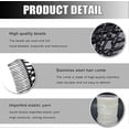 thumbnail image 4 of Stretch Beaded Hair Combs,Magic Crystal Beads Slides,Elastic Pearls Double Combs Vintage Double Slide Clips DIY Hair Accessories for Women 2PCS, 4 of 5