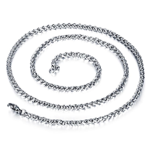 Collar clásico de moda para hombre Collares de eslabones gruesos con cadena de acero de titanio a prueba de óxido