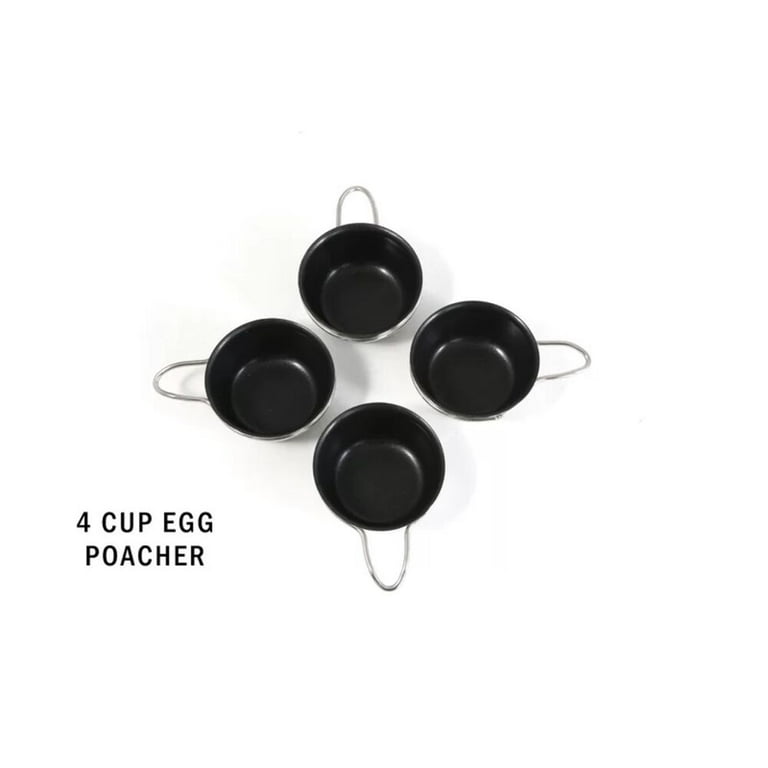 ExcelSteel 4-Cup 18/10 Gold Tone Stainless Egg Poacher with