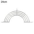 thumbnail image 2 of CNKOO 24/26/28/30cm Stainless Steel Semi-circular Frying Pan Oil Drain Rack Shelf, 2 of 8