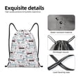 thumbnail image 4 of Bingfone Dachshund Dog Puppy Drawstrings Backpacks Bags for Men Women Gym Drawstrings Bag-Small, 4 of 6