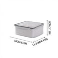 thumbnail image 4 of 1 Pack Fruit And Vegetable Storage Containers For For Fridge Draining Fresh Container 3 In 1 Product Storage Container With Lid And Colander, 4 of 9