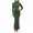C73/Green, variant on XIYON Dresses For Women Elegant Casual Bodycon Midi Dress With Stand Collar Long Sleeves And Waist Tucking Ruffle Details For Daily Wear Outfit Going Out Dresses