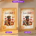 thumbnail image 2 of Hello Fall Mastiff Scarf Welcome Autumn with Leaves Pumpkins Acrylic Plaque with Wood Photo Frame Box Mastiffs Dog Lover Gifts Idea Light Box - 00011, 2 of 5