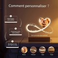 thumbnail image 2 of Infinite Love Night Light - Personalized Lamp with Photo First Names Text Date - Valentine's Day Gift for Men and Women, Wedding, Couple, 2 of 5