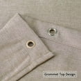 thumbnail image 3 of Haperlare Shower Curtain 78 inches Length Flax Linen Fabric Bath Shower Curtain with Hooks Hotel Luxury Shower Curtain, Taupe, 3 of 8