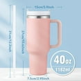 thumbnail image 4 of Emode 40oz Stainless Steel Insulated Coffee Mug with Handle, Multipurpose Reusable Travel Cup, Machine Washable Tumbler - 1 Pack, 4 of 4