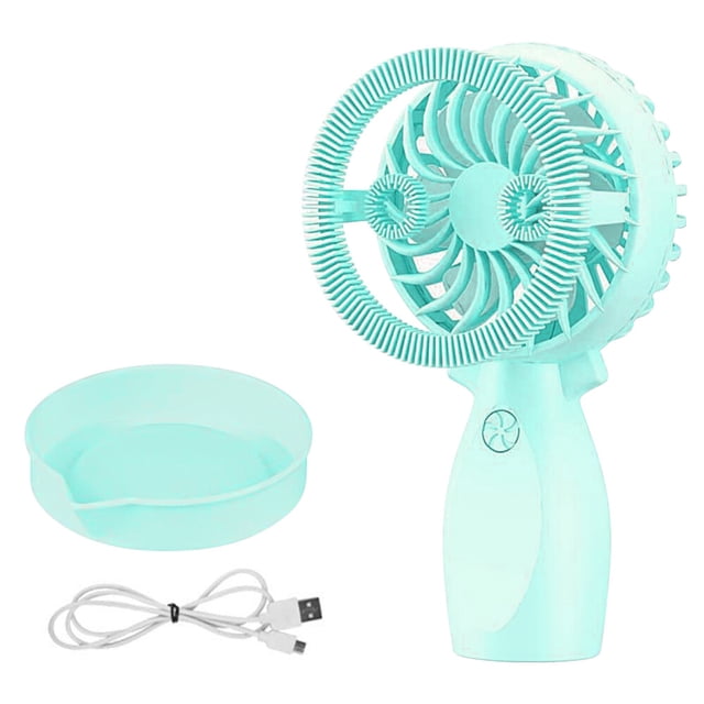 Ventilador de mano y soplador de burbujas 2 en 1 Mini Personal