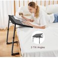 thumbnail image 5 of Adjustable TV Tray Table - TV Dinner Tray on Bed & Sofa, Comfortable Folding Table with 6 Height & 3 Tilt Angle Adjustments (White), 5 of 8