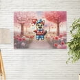 thumbnail image 2 of Happy Valentine’s Day Adorable German Shepherd Puppy Holding Heart Balloon Horizontal Matte Canvas Poster Alsatian Dog Lover Gifts Wall Art Home Decor - 00030, 2 of 5