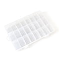 thumbnail image 4 of AGIUFG 24-Grid Plastic Storage Box Organizer, Clear Compartment Container for Small Craft Beads, Jewelry, Tackle, Sewing Supplies, 7.7x5.1x1.4 Inch, 4 of 8