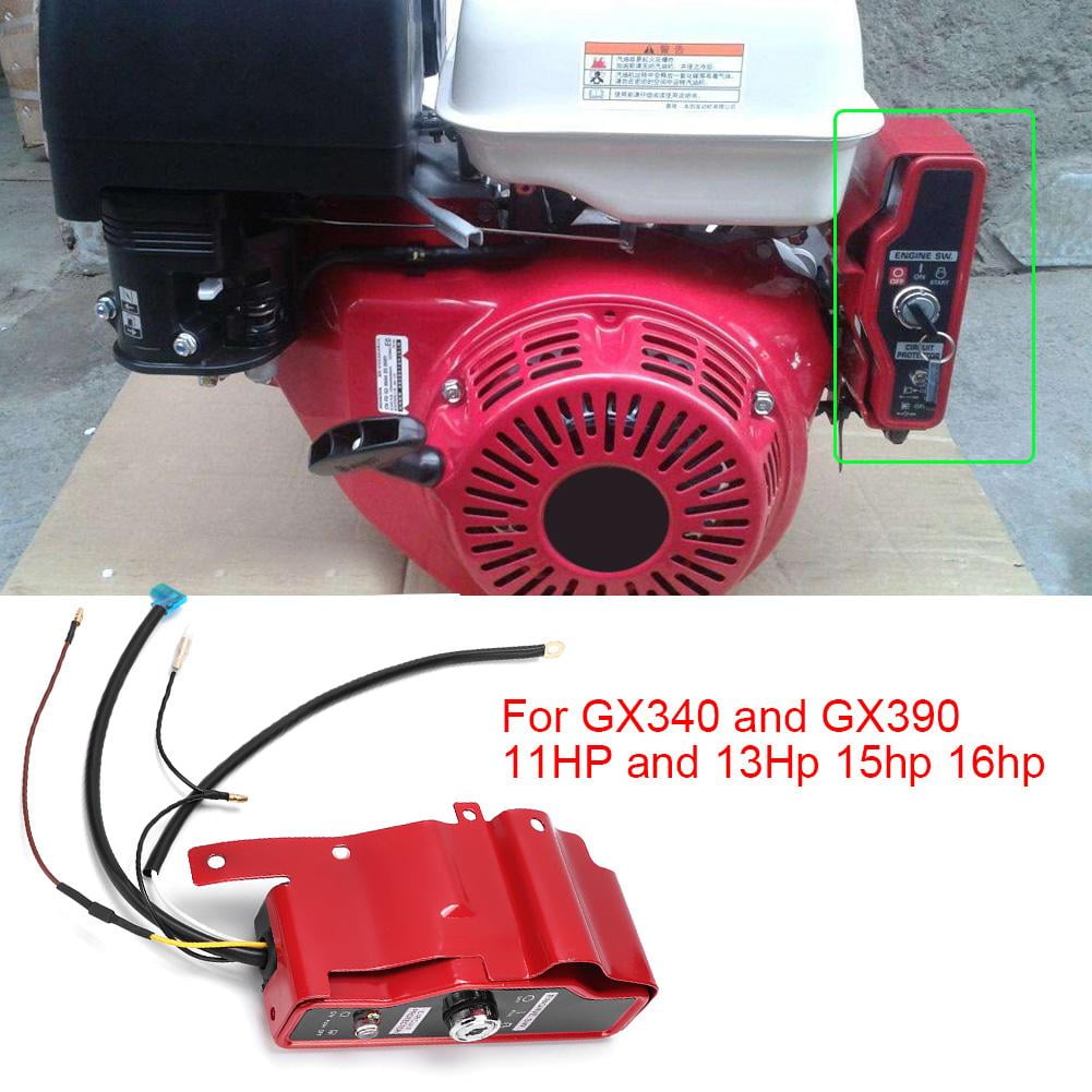 Garosa Electric Ignition Switch & 2 Key Panel for Honda GX340 GX390
