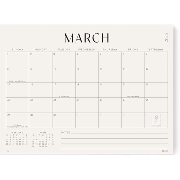 Jotsome 2026 Magnetic Fridge Calendar, 18-Month Planner, Jan 2026-Jun 2027,10.5"x14", Easy Planning