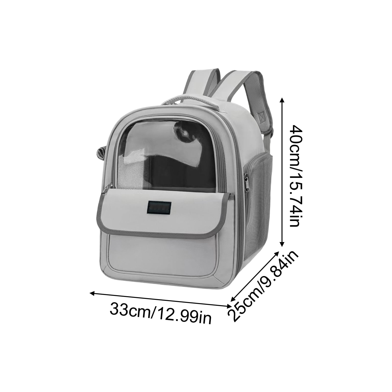 Cat Backpack Carrier, Large Space Cat Bubble Backpack, Breathable Cat Carrier, Shaded Dog Backpack Carrier, Ergonomic 3D Design for Travel, Hiking, Walk, Suitable for Shopping, Car(15.4Inch,Coffee)
