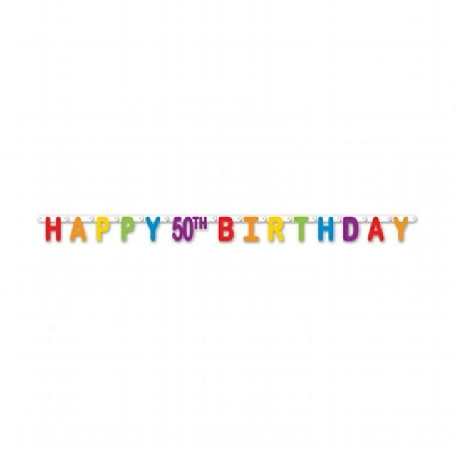 Beistle Company 59859-50 Happy 50th Birthday Streamer