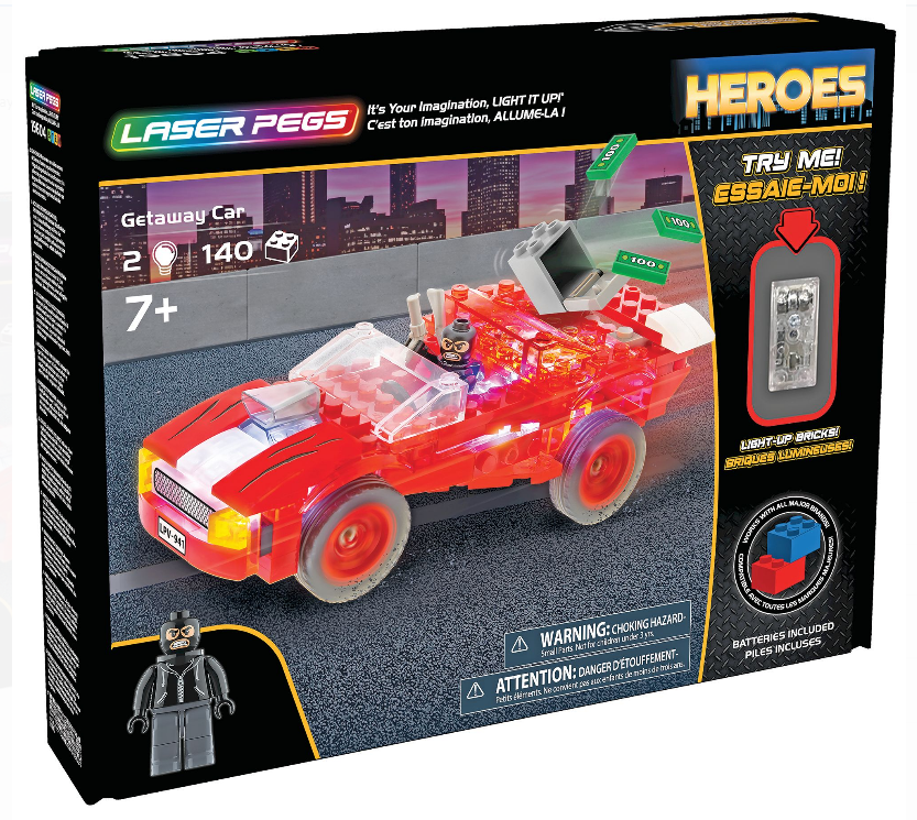 Laser Pegs Getaway Car - Heroes Series #19604