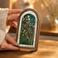 thumbnail image 4 of Abstract Colorful Floral Oval Wall Art, Bright Spring Flower Botanical Oval Framed Wall Art, Waterproof Cottage Core Home Decor for Western Farmhouse Bedroom Living Room, Home Retro Decor Products, 4 of 6