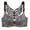 Silver, variant on Bras for Women No Underwire Leopard Print Front Closure Buckle Gathered Traceless Bras Underwear Back Butterfly Pattern Hollow Out Lace Suspender Bras