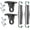 Chrome, variant on SwingMate Porch Swing Hanging Kit - 750 Lbs. Capacity - Proudly Made in The USA - Patented Heavy-Duty Suspension Swing Hangers and Springs for Hammock Chairs or Ceiling Mount Porch Swings