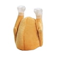 thumbnail image 2 of Beistle Club Pack of 12 Tan and White Turkey Thanksgiving Hair Clip Accessories - One Size, 2 of 2