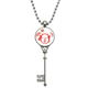 thumbnail image 1 of Lucky Fortune gato Flower fan Japón Colgante Collar Vintage Llavero Plata Joyas Unbranded  M, 1 of 3