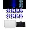 (8) Chauvet DJ EZPar 56 Rechargeable Battery Powered DMX Slim Wash Lights+Facade