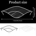 thumbnail image 2 of 6Pcs Women's Rain Bonnet with Visor - Clear Waterproof Plastic Rain Hat for Women(White Edge), 2 of 7