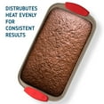 thumbnail image 2 of EatEx Nonstick Bakeware Set - 15 PC Baking Tray Set With Silicone Handles & Utensils - Oven Safe & Carbon Steel Cookie Sheets, Baking Pans, Cake Loaf, Muffins & Bread Pan & More, Brown, 2 of 7