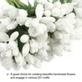 thumbnail image 3 of Uxcell Artificial Flower Stamen, Mini Berry Picks Bunch Fruit Floral Stamen for Craft DIY Wreaths Wedding, White 60 Pcs, 3 of 6