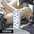 thumbnail image 6 of Pioneer Flower Floral Print Pattern 20oz Skinny Tumbler with Straw & Lid, Double Wall Vacuum Insulated Cup, Leak-Proof, Cup Holder Friendly, Hot 6H Cold 12H, 6 of 6
