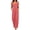 Pink, variant on Lenpel Womens Wide Leg Jumpsuits Crew Neck Adjustable Tie Straps Casual Loose Rompers with Pockets Fashion Clothes