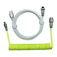 thumbnail image 2 of MERIGLARE USB to Cable Coiling Spring for Mechanical Keyboard Green White, 2 of 8