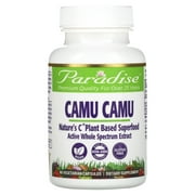 Paradise Organic Camu Camu with Nature's C, Gluten Free, Non-GMO, Vegan, 60 Capsules