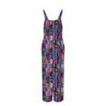 thumbnail image 7 of Horkkom Rompers for Women Casual Floral Print Sleeveless Wide Leg Jumpsuits Comfy Baggy Button Overalls with Pockets, Gifts for Women M, 7 of 7
